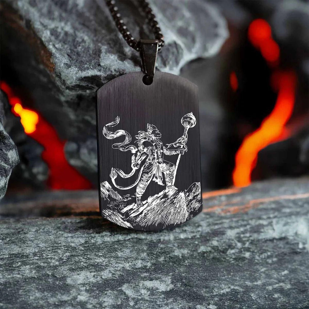 Hanuman Godform Pendant with Chain